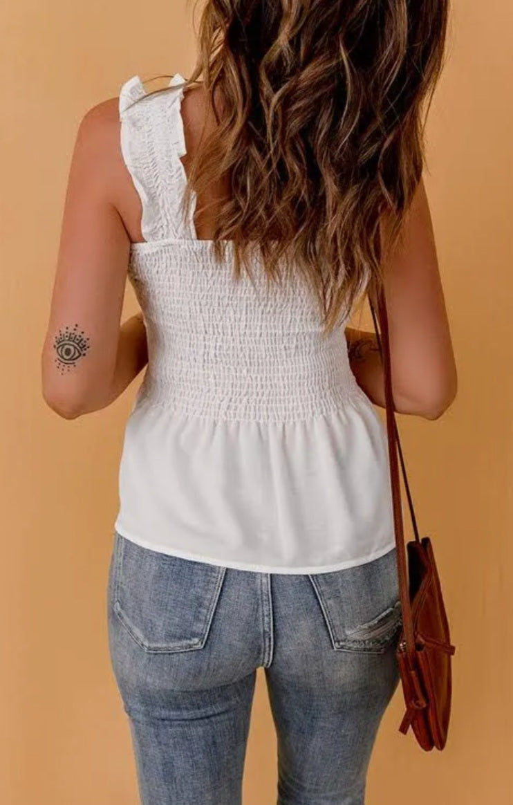 White Smock Tank
