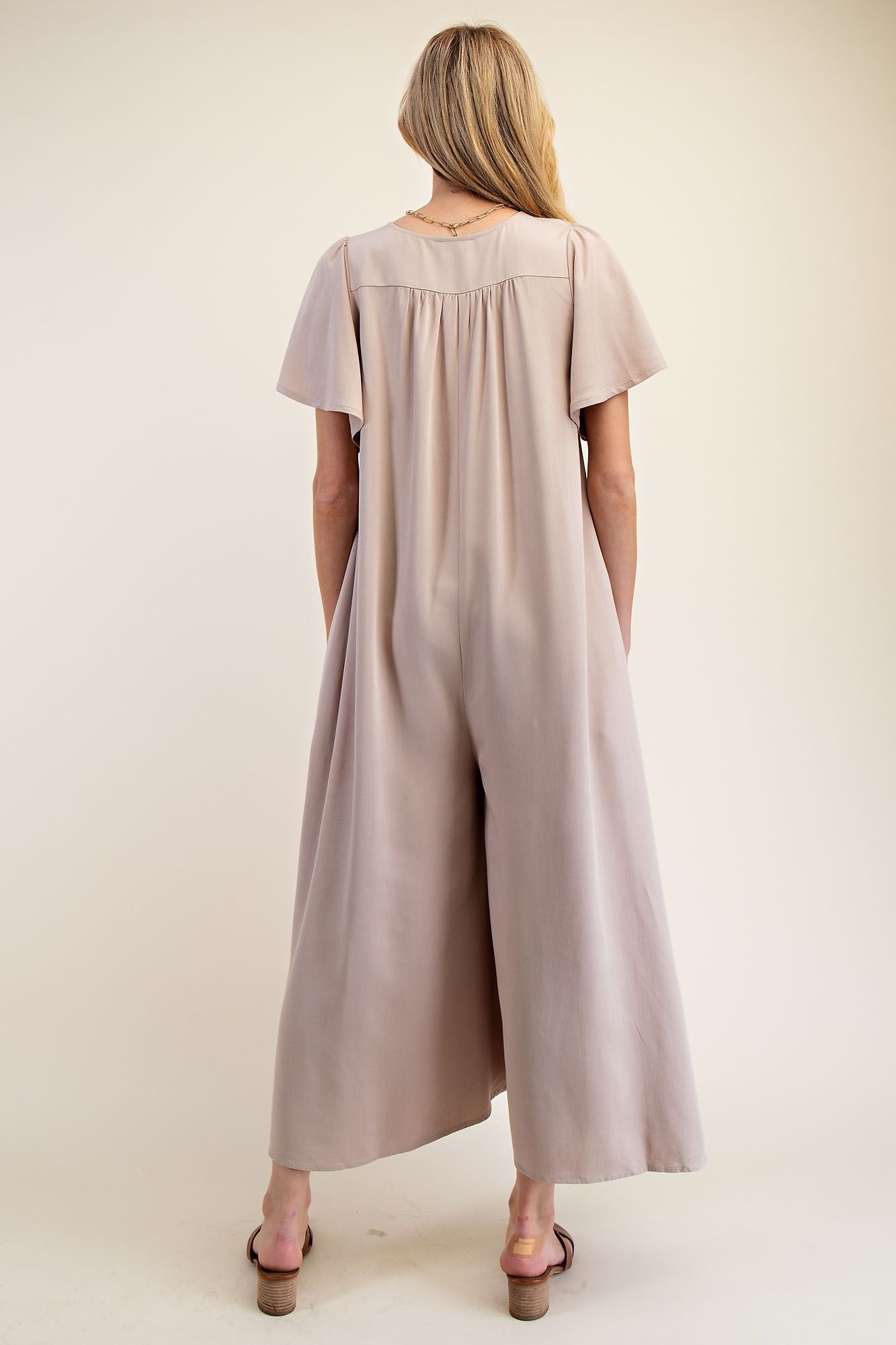 Relaxed Wide-Leg Woven Jumpsuit