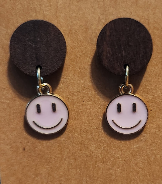 Happy Vibes Smiley Dangle Earrings