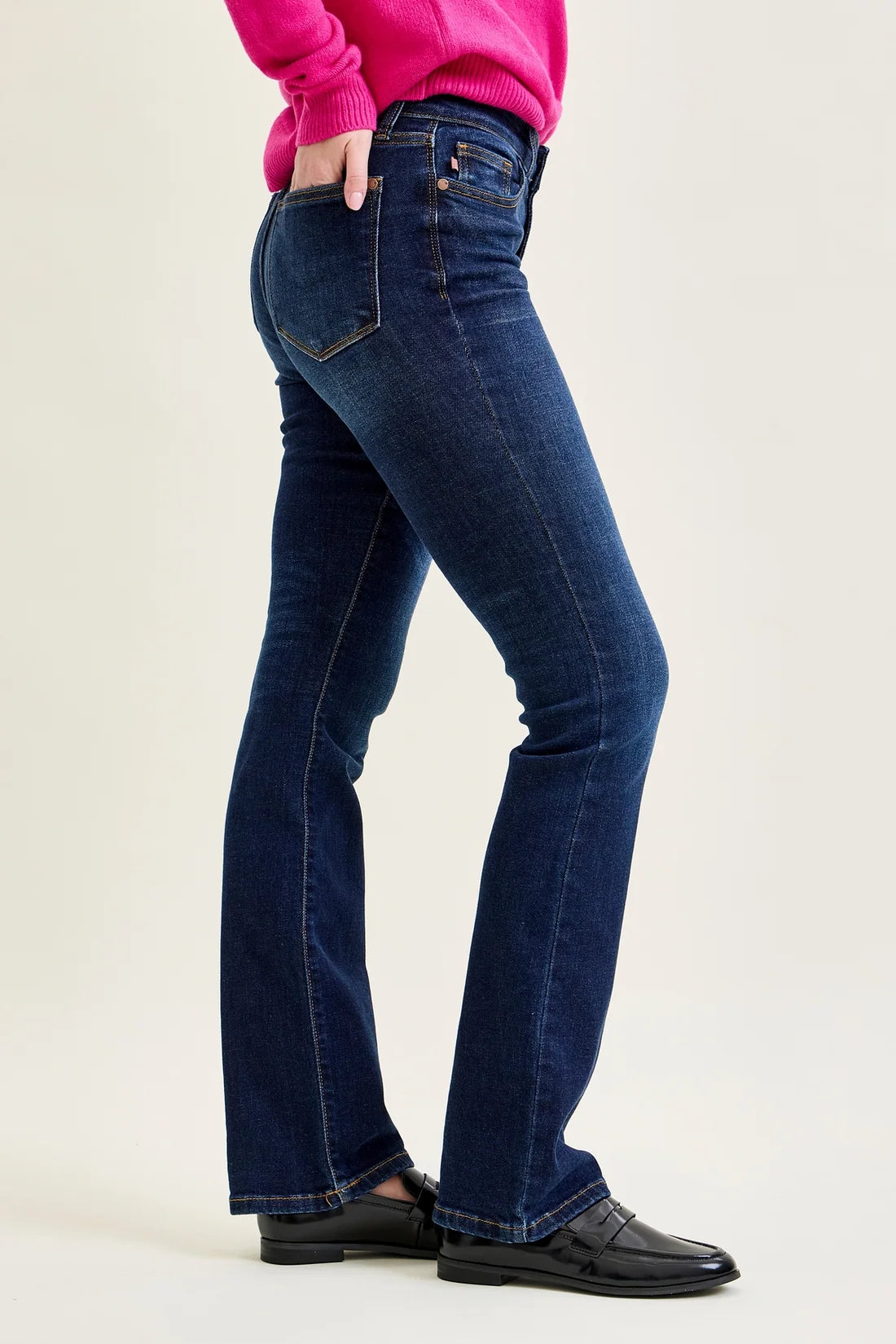 Judy Blue Daisy Dark Dream Tummy Control Bootcut Jeans