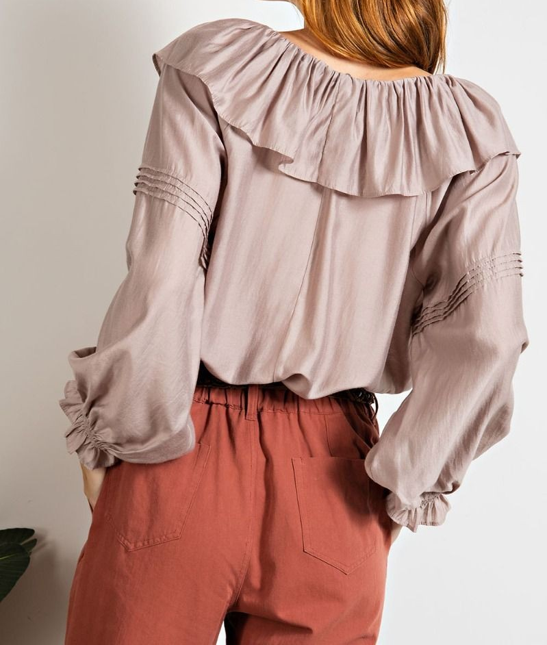 SILKY LOOSE FIT BLOUSE