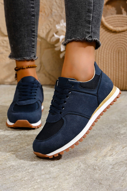 Navy Retro Jogger Sneakers