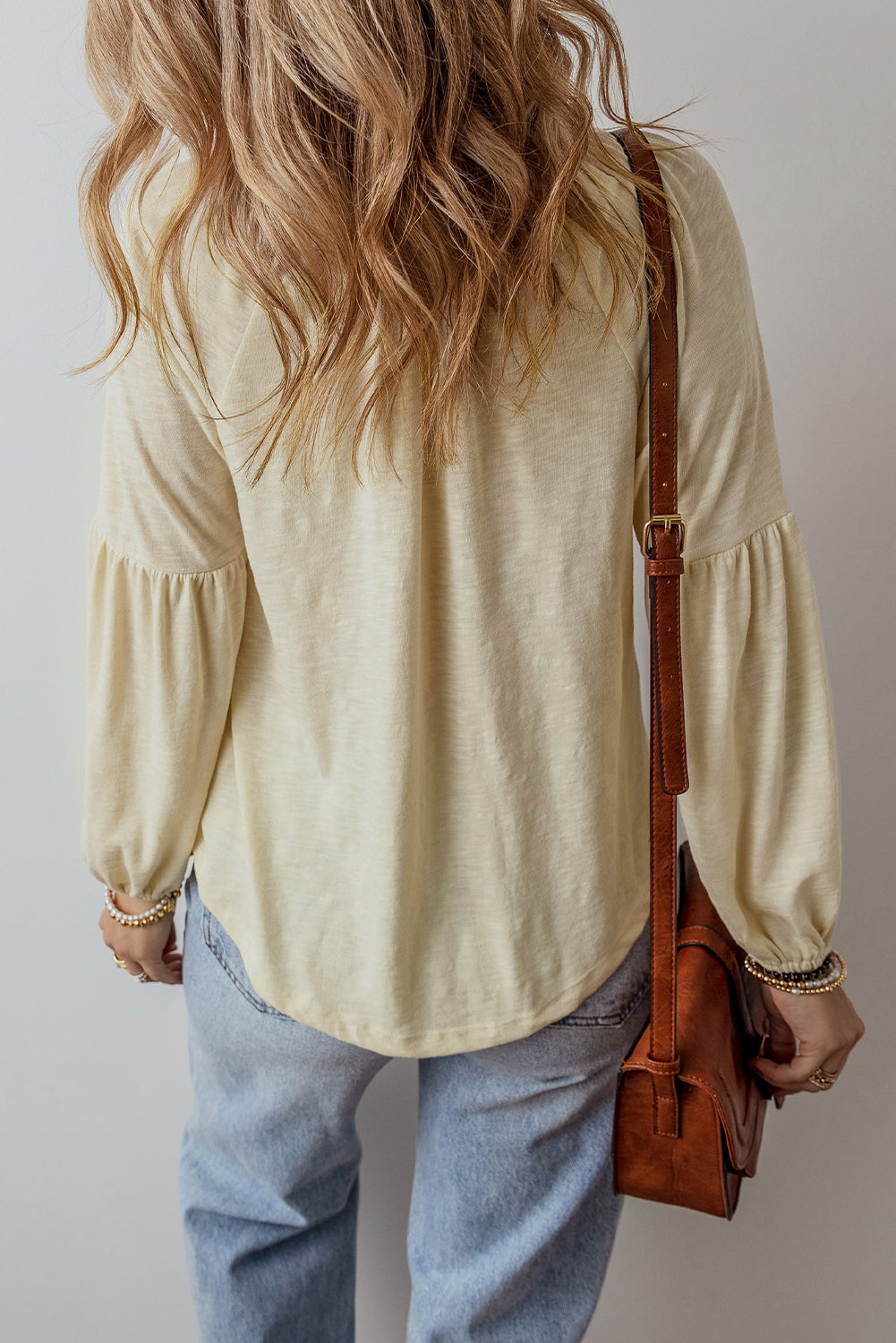 Apricot Paisley Embroidered Blouse