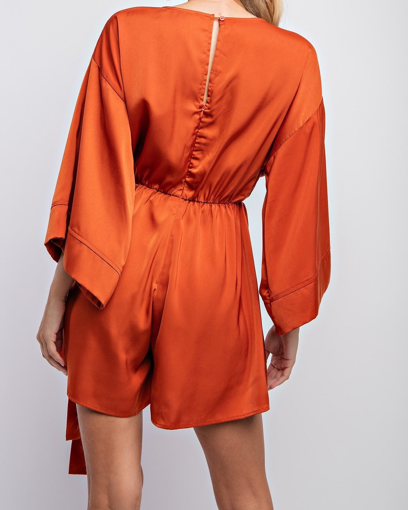 KIMONO SLEEVES WRAP SKORT ROMPER