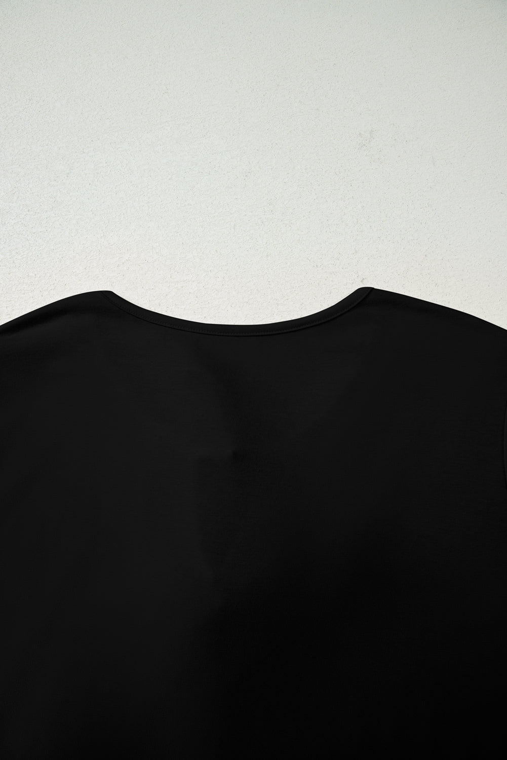 Black Bow Tie Peplum Plus Size Blouse