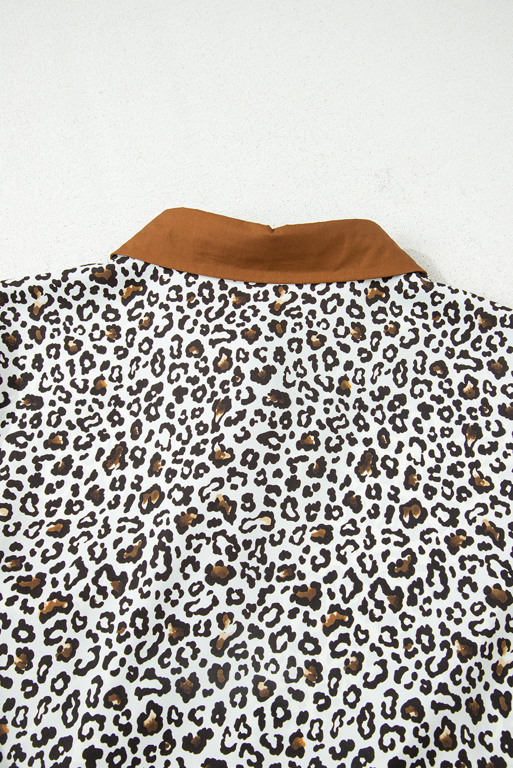 Khaki Leopard Print Plus Size Mini Dress