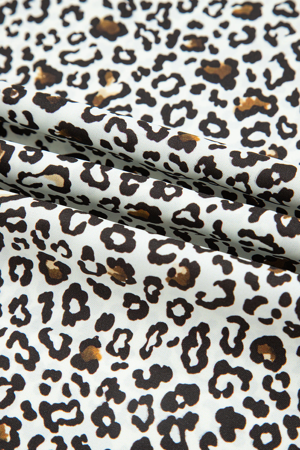 Khaki Leopard Print Plus Size Mini Dress