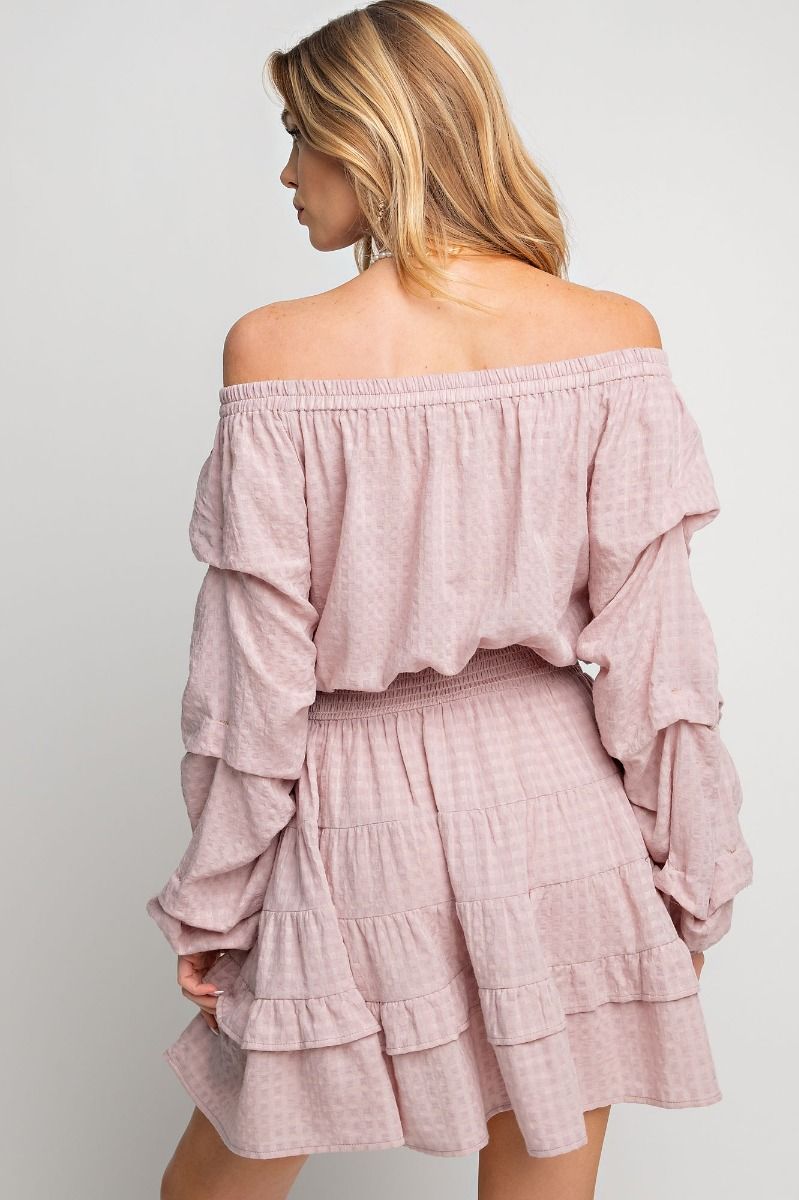 OFF SHOULDER MINI DRESS