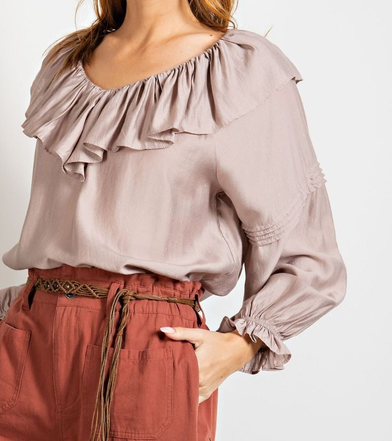 SILKY LOOSE FIT BLOUSE