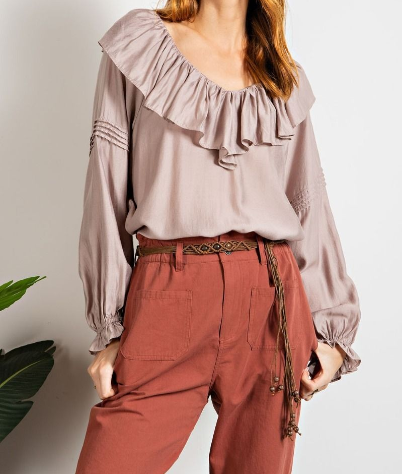 SILKY LOOSE FIT BLOUSE