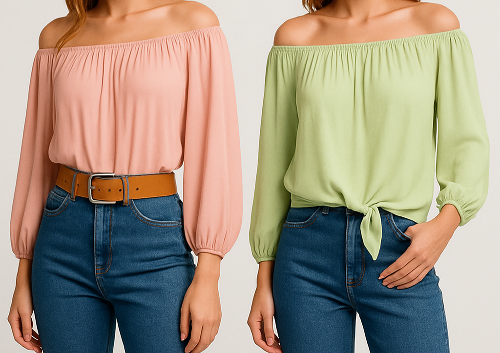 Boho Breeze Off-the-Shoulder Peasant Top