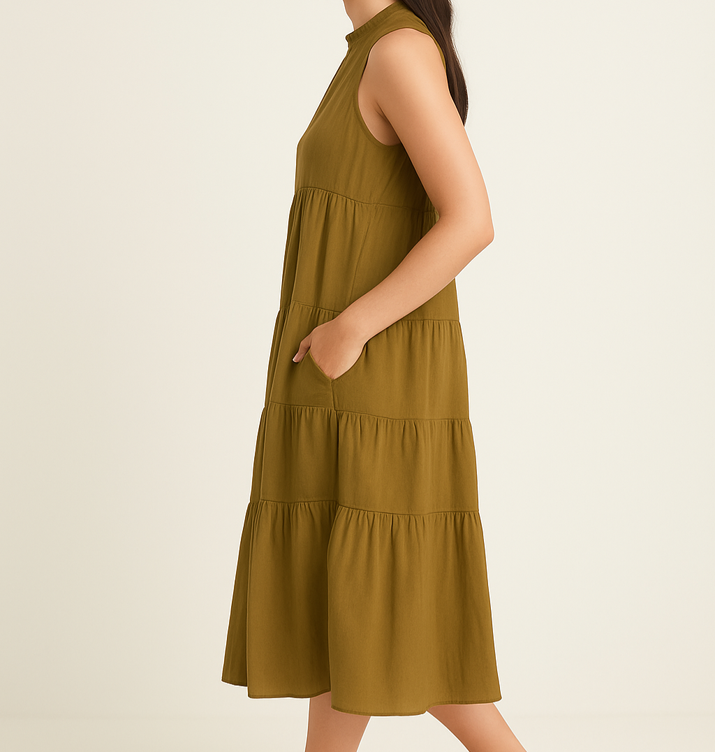 Wanderlight Sleeveless Ruffle Tiered Maxi Dress